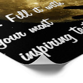 Girl staring at the moon poster (Hoek)