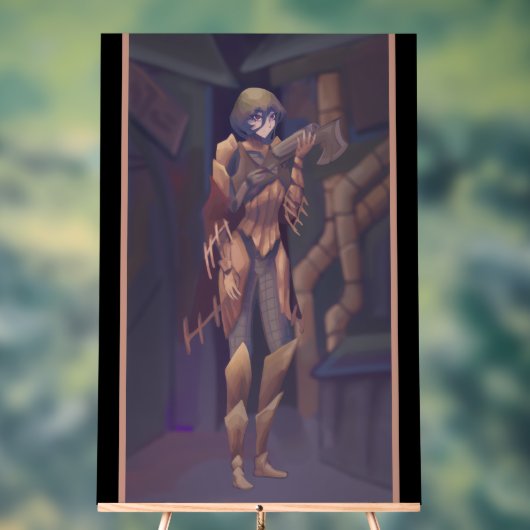 Girl Steampunk anime Acryl Bord (Neutraal)