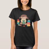 Girl Stitching Crocheting T-shirt (Voorkant)