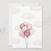 Girl Storck Special Delivery Baby shower Kaart (Achterkant)