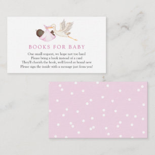 Girl Stork Boeken voor Baby kaart