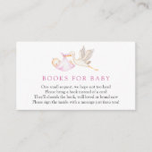 Girl Stork Books voor Baby-invoegkaart Informatiekaartje (Voorkant)