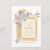 Girl Storybook 2nd Birthday Invitation  Kaart (Voorkant / Achterkant)