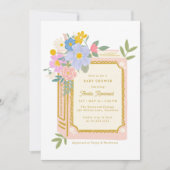 Girl Storybook Baby Shower Invitation Kaart (Voorkant)