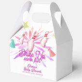 Girl Strike Up Bowling Sport Party Baby Shower Bedankdoosjes (Achterkant)