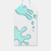 Girl Summer Beach Birthday Favor Cadeaulabel (Achterkant)