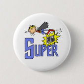 Girl SUPER Ronde Button 5,7 Cm (Voorkant)