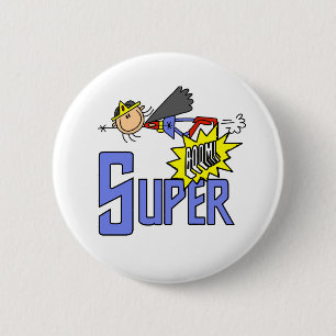 Girl SUPER Ronde Button 5,7 Cm