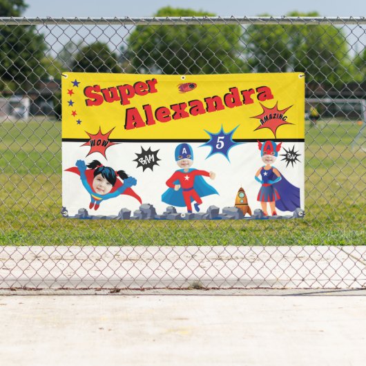 Girl Superheld American Special Birthday Gift Spandoek (Insitu)