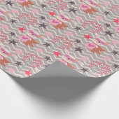 Girl Superheld Bunny Cadeaupapier (Hoek)