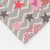 Girl Superheld Bunny Fleece Deken (Hoek)