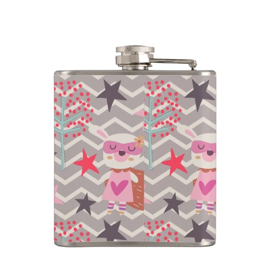 Girl Superheld Bunny Heupfles (Achterkant)