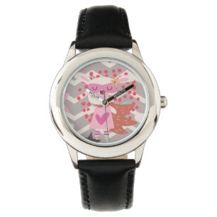 Girl Superheld Bunny Horloge