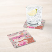 Girl Superheld Bunny Kartonnen Onderzetters (Insitu)