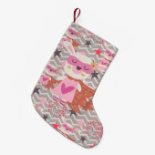 Girl Superheld Bunny Kleine Kerstsok (Voorkant (Hangend))
