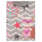 Girl Superheld Bunny Klembord (Voorkant)