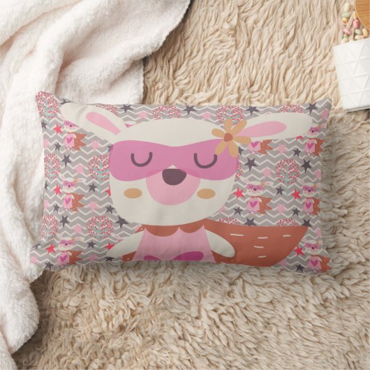 Girl Superheld Bunny Kussen (Deken)
