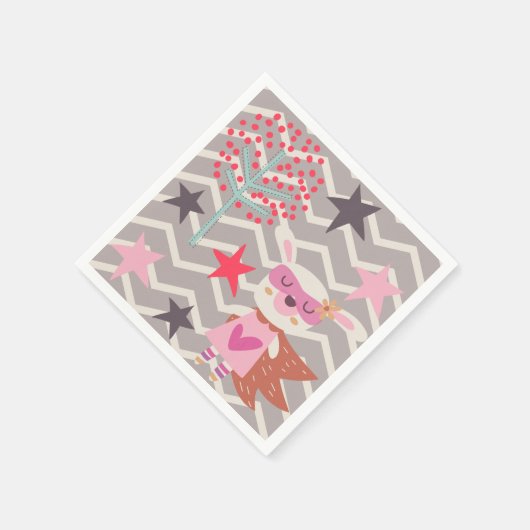 Girl Superheld Bunny Servetten (Hoek)
