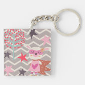 Girl Superheld Bunny Sleutelhanger (Achterkant)