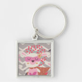 Girl Superheld Bunny Sleutelhanger (Voorkant)