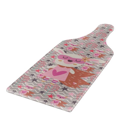 Girl Superheld Bunny Snijplank (Hoek)