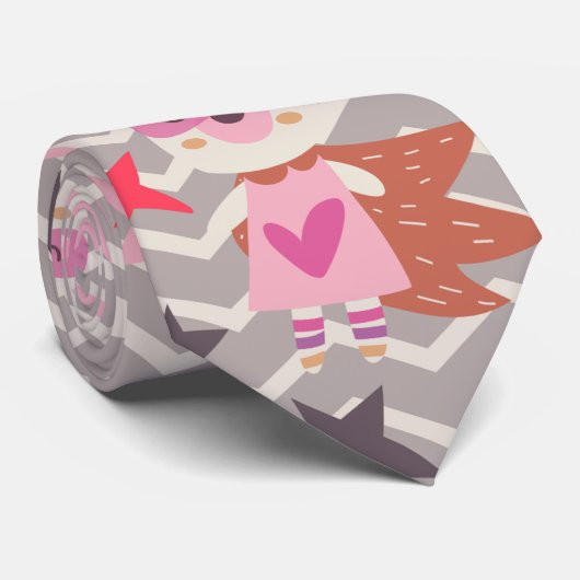 Girl Superheld Bunny Stropdas (Opgerold)