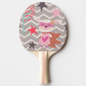 Girl Superheld Bunny Tafeltennisbatje (Voorkant)