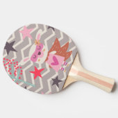 Girl Superheld Bunny Tafeltennisbatje (Zijkant)