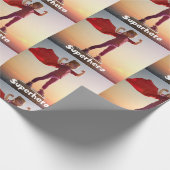 Girl Superheld Cadeaupapier (Hoek)