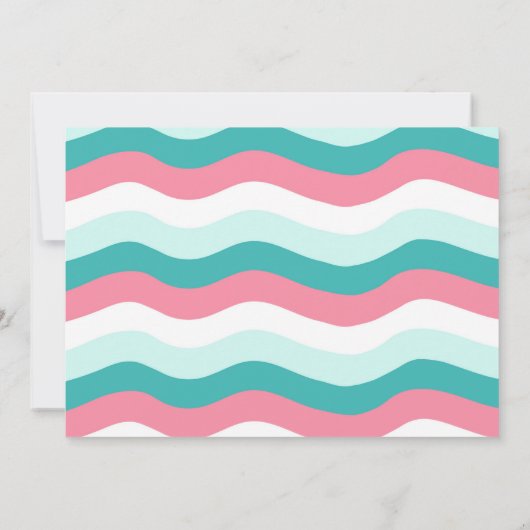 Girl Surf Up Beach Birthday Dank je kaarten (Achterkant)