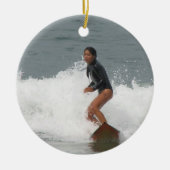 Girl Surfing Ornament (Voorkant)