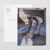 Girl Sweeping I 2002 Briefkaart (Voorkant / Achterkant)