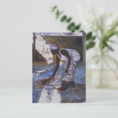 Girl Sweeping I 2002 Briefkaart (Staand voorkant)