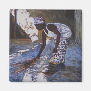 Girl Sweeping I 2002 Magneet