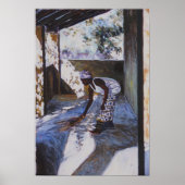 Girl Sweeping I 2002 Poster (Voorkant)