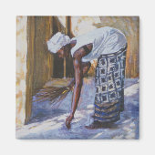 Girl Sweeping II 2002 Magneet (Voorkant)