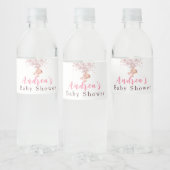 Girl Sweet Pink Beer Baby shower Waterfles Etiket (Flessen)