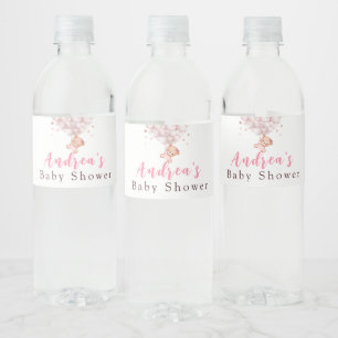 Girl Sweet Pink Beer Baby shower Waterfles Etiket