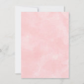 Girl Sweet Woodland Virtual Baby shower per post Kaart (Achterkant)