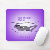 Girl Swimmer Mouse Mat Muismat (Met muis)