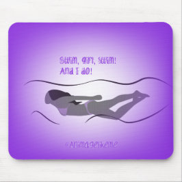 Girl Swimmer Mouse Mat Muismat