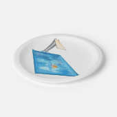 Girl Swimming Papieren Bordje (Gekanteld)