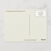 Girl Swinging Briefkaart (Achterkant)