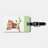 Girl Swinging Monkey Bagagelabel (Voorkant horizontaal)
