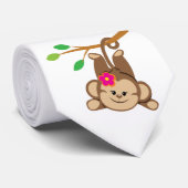 Girl Swinging Monkey Stropdas (Opgerold)