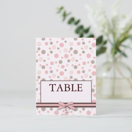 Girl Table Card Kaart (Staand voorkant)