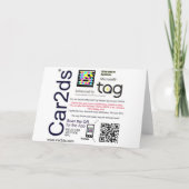 Girl Talk 2D Wenskaart (niet geschikt voor iPhone) Kaart (Achterkant)