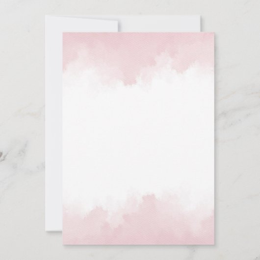 Girl Teddy Bear Barly Wait baby shower-uitnodiging Kaart (Achterkant)