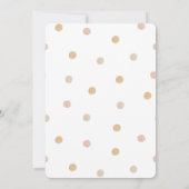 Girl Teddy Bear Shower | Boho Teddy Kaart (Achterkant)