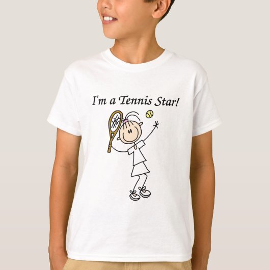 Girl Tennis Star T-shirts en cadeautjes (Voorkant)